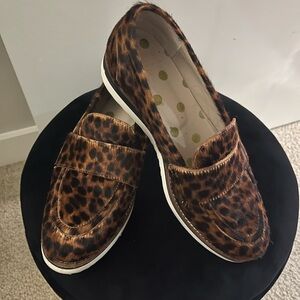 Boden Leopard Print Loafers